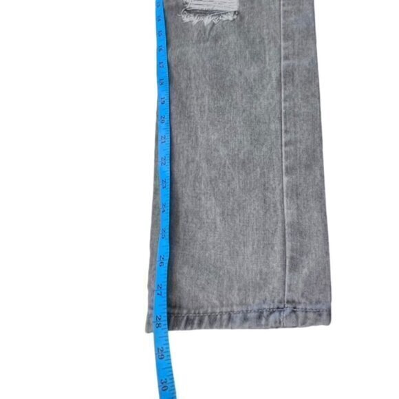 🎉SALE🎉 Distressed Denim Jeans Cartoon Graphic‎ Smiley Face Skull Streetwear 30 - Picture 13 of 14